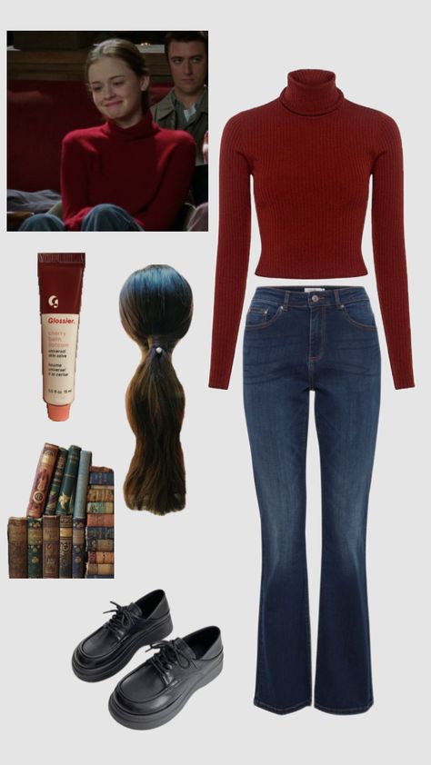 Rory Gilmore Outift #outfitinspo #rorygilmore #gilmoregirl #books Autumn Outfits Rory Gilmore, Rory Outfits Inspiration, Where To Buy Rory Gilmore Clothes, Rory Gilmore Outfit Inspo Summer, Rory Gilmore Aesthetic Outfits Summer, How To Look Like Rory Gilmore, Rory Gilmore Shoes, Rory Gilmore Winter Outfits, How To Dress Like Rory Gilmore