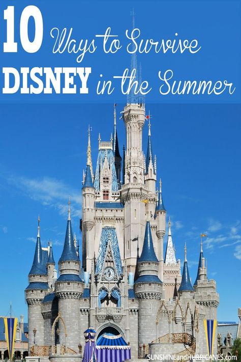 Are you planning a fun family trip to Disney this summer, but worried about your kids and the heat? In this post, two Florida moms who are seasoned experts at managing theme parks in the summer will give you ALL the tips and tricks for making sure your trip to the mouse house really is a magical time for all. 10 Ways to Survive Disney in the Summer. SunshineandHurricanes.com Disney Countdown, Six Sisters Stuff, Six Sisters, Disneyland Tips, Mouse House, Disney Travel, Summer Sunshine, Disneyland Park, Disney Planning