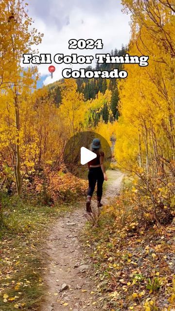 Kristin | Adventure & Travel on Instagram: "The BEST time to check out Colorado’s fall colors....

🍁 2024 edition 🍁 

[SAVE this post for your Fallorado adventure planning!]

With a brief glimpse of some cooler weather & folks starting to plan - tis almost the szn, y’all! And if you’re like me - you’re trying your absolute best to figure out when Mother Nature’s about to put on her annual Colorado show 💛! 

Here are my thoughts so far:

🍁 Steamboat/RMNP: 9/15 -9/29

🍂 Breck/Silverthorne/Summit - 9/16-9/30

🍁 Aspen/Crested Butte/Vail: 9/20-10/4

🍂 Telluride/Ouray: 9/29-10/13

🍁 Denver/Boulder/COS: 10/15-10/29

🍂 Pagosa Springs: 10/4-10/18

I’m basing my current scheduling without any 2024 prediction maps being out just yet - and simply using many past years of professional leaf pee Pagosa Springs, Leaf Peeping, Crested Butte, Bucket List Destinations, All The Feels, Steam Boats, Cooler Weather, My Thoughts, Us Travel