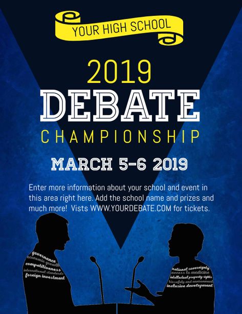 Debate Poster, Debate Competition, Debate Club, Speech And Debate, College Event, Social Media Posting Schedule, School Template, Future School, Graphic Design Tutorials Learning