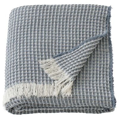 Ikea Throws, Coastal Room Decor, Light Blue Pillows, Coastal Room, Blue Throw Blanket, Blue Sheets, Grey Throw, Blue Throws, Room Redo