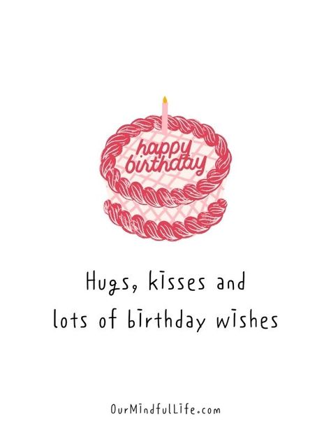 Hugs, kisses and lots of birthday wishes! - Sweet and Cute Happy Birthday Wish For Friends Happy Birthday Text For Friend, Cutest Birthday Wishes For Boyfriend, Bday Greetings Friends, May All Your Wishes Come True, Bestie Bday Wishes, Pretty Birthday Wishes, Cute Birthday Wishes For Bestie, Happy Bday Bestie, Cute Happy Birthday Quotes