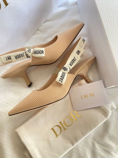 Dior Jadior Heels, Dior Sling Back Heels, Alo Shoes, Shoe Closets, Designer Wishlist, Revamp Wardrobe, Dior Pumps, Dior Heels, Bedazzled Shoes