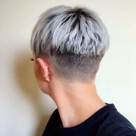 Shaved Bob, Grey Hairstyles, Growing Out Hair, Wedge Haircut, Mushroom Hair, Short Hair Pixie, Boys Hair, Silver Foxes, Short Grey Hair