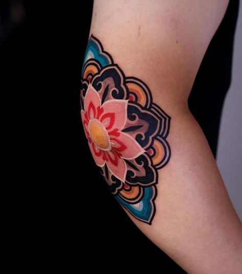 K I W A on Instagram: ": Color elbow" Above Elbow Tattoo, Elbow Tattoo, Tattoo Color, Elbow Tattoos, Above Elbow, Best Sleeve Tattoos, 2 Months, Color Tattoo, Polynesian Tattoo