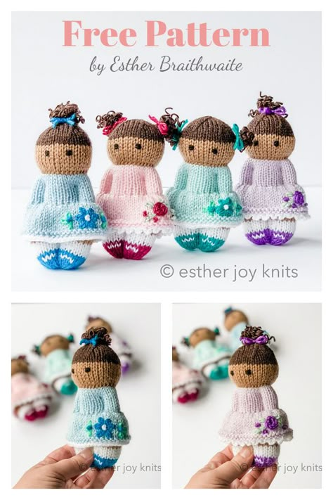 Knitting Toys Easy, Comfort Dolls, Izzy Dolls, Bear Knitting Pattern, Knitting Dolls Free Patterns, Knitted Dolls Free, Teddy Bear Knitting Pattern, Knitted Toys Free, Miniature Knitting