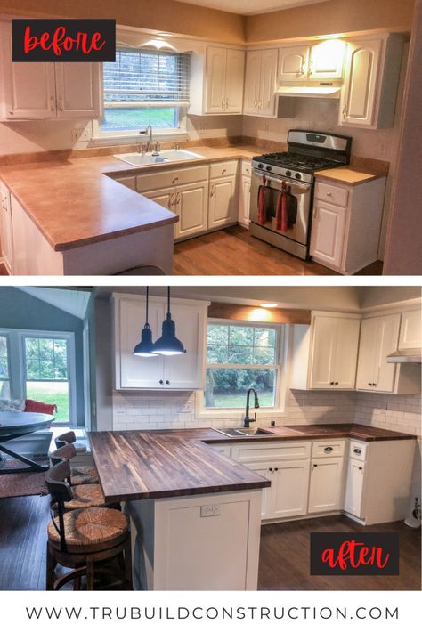 A Warm And Inviting Kitchen Remodel Before & After Inviting Kitchen, Mobile Home Kitchen, Mobile Home Renovations, Manufactured Home Remodel, Diy Kitchen Renovation, Diy Kitchen Remodel, Inspiration Kitchen, Remodeling Mobile Homes, Kitchen Remodel Before And After