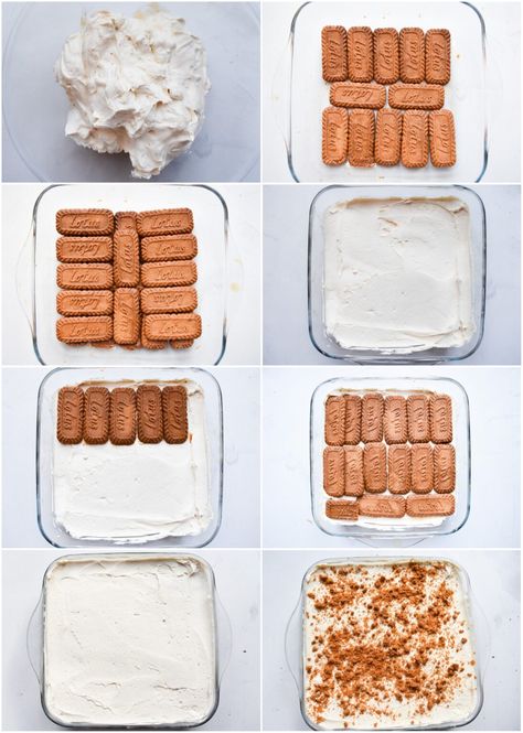 Biscoff Tiramisu  - Andrea's Dainty Kitchen Biscoff Tiramisu, Biscoff Biscuits, Coffee Granules, Tiramisu Recipe, Spread Recipes, Caramel Flavoring, Dessert Drinks, Perfect Desserts, Freezer Meals