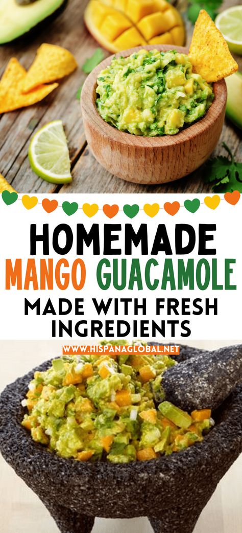 Traditional Guacamole Recipe, Mango Guacamole Recipe, Pineapple Guacamole, Mango Guacamole, Black Color Hairstyles, Avocado Guacamole, Guacamole Recipe Easy, Hairstyles Black Hair, Color Hairstyles