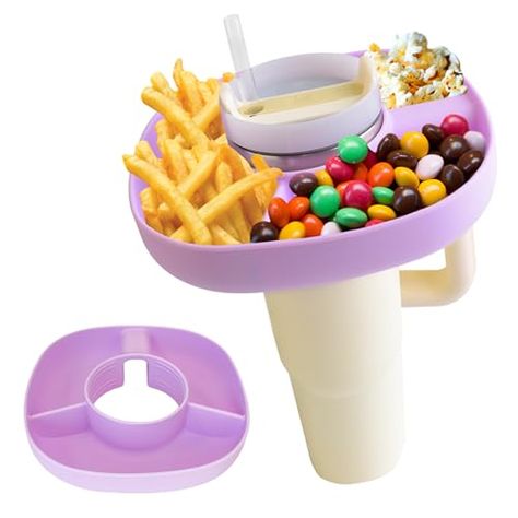 Snack Tray for Stanley Cup, Silicone Snack Bowl Compatible with Stanley Cups 40oz Tumbler with Handle, Reusable Snack Ring Holder for Stanley Cup Accessories Snack Holder, Snack Holders, Stanley Cups, Mini Doll House, Cup Accessories, Snack Bowl, Snack Cups, Snack Tray, Snack Bowls