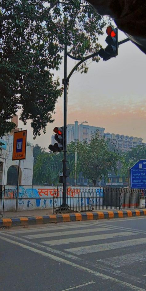 Traffic Aesthetic, Campaign Shoot, Traffic Lights, Traffic Light, India Travel, Take A Break, New Delhi, Its Okay, Lamp Post