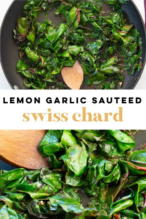 Cooking Swiss Chard, Swiss Chard Recipe, Swiss Chard Recipes Easy, Rainbow Chard Recipes, Sauteed Swiss Chard, Veggie Side Dish, Swiss Chard Recipes, Chard Recipes, Veggie Delight