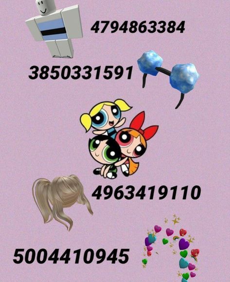 Follow me for more cool pins! Halloween Costumes Roblox Codes, Powerpuff Girls Bubbles, Powerpuff Girls Costume, Fall Decal, Halloween Pjs, Preppy Decal, Powerpuff Girls Wallpaper, Bloxburg Codes, Girl Decals