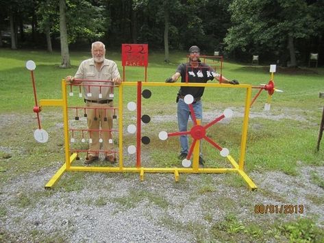 Outdoor Shooting Range, Backyard Sandbox, Hunting Crossbow, Easy Backyard Diy, Crossbow Arrows, Steel Targets, Backyard Playhouse, Outdoor Play Areas, Shooting Targets