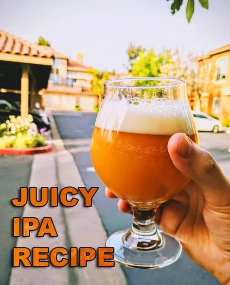 Ipa Recipe, Beer Brewing Recipes, Craft Beer Recipes, Beer Kit, Hazy Ipa, Beer Recipe, Types Of Beer, Brewing Recipes, Homebrew Recipes