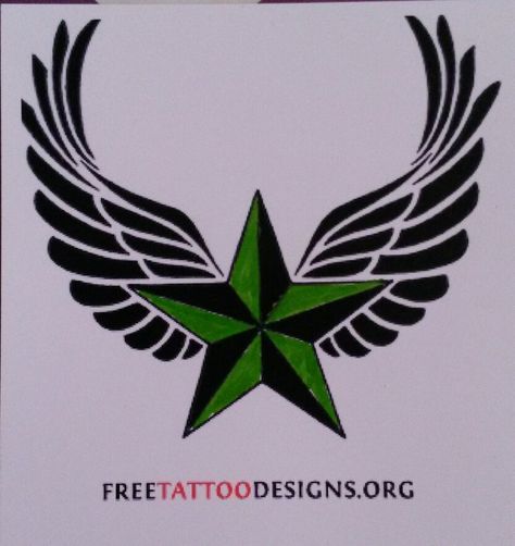 Green star tattoo for my late dad, my star in heaven whose favourite colour was green. Star Tattoos Ideas, Star Tattoos On Chest, Star Tattoo On Shoulder, Nautical Star Tattoos, Popular Tattoo Designs, Nautical Star, Star Tattoo Designs, Anchor Tattoos, Nautical Tattoo