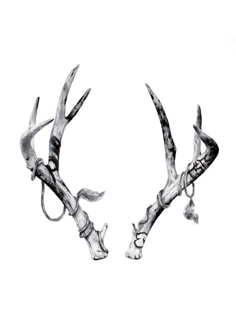 Antler tattoo idea