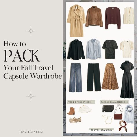 Overpacking? We don’t know her. 👋🍁✈️Let’s build a Fall Travel Capsule that keeps you looking 🔥 without the luggage stress. 💼 From layering to picking the right shoes (we’re NOT about that blister life), I got you! 🙌 Swipe to get all the tips. And don’t worry—these work even if Europe isn’t on your itinerary! 🌍✨ Ready to be Team Carry-On? 💼 Comment “CARRYON” below for my free Carry-On Capsule Planner and start packing like a boss! ✈️✨ ..⁠.⁠ #travelista #travelcapsulewardrobe #travelcapsule... Trousers With Sneakers, Europe In The Fall, Capsule Packing, Packing Capsule Wardrobe, European Fall, Packing Wardrobe, Packing For Europe, Packing Guide, Light Travel