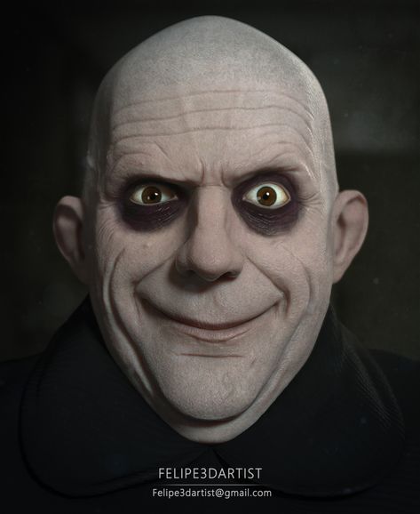 Uncle Fester Costume, Realistic Halloween Masks, Fester Addams, Cool Halloween Masks, Adams Family Halloween, Addams Family Musical, Uncle Fester, Addams Family Costumes, Halloween Costume Mask