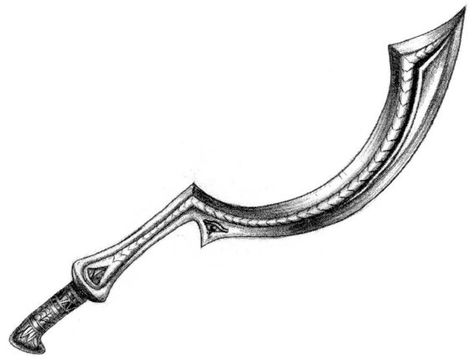 Ken's Khopesh, beautiful crescent weapon, suitable for a sexy pirate like himself. Khopesh Tattoo, Khopesh Fantasy, Blade Tattoo, Watches Logo, Egyptian Tattoo, Black Comics, Tattoo Stencil Outline, Knife Art, Assassins Creed