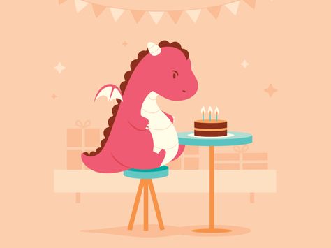 A Dragon's Definition of Irony November Rain, Dragon Birthday, Dragon Illustration, Motion Graphics Design, Animation Reference, Fire Dragon, Cute Dragons, Gif Pictures, Happy B Day