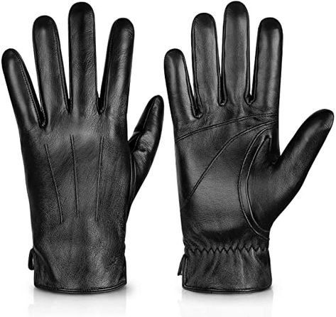 Driving Gloves Men, Driving Motorcycle, Cold Weather Essentials, Leather Gloves Winter, Leather Driving Gloves, Gloves For Men, Warmest Winter Gloves, Cold Weather Gloves, Black Leather Gloves