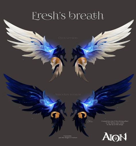 Design by Olia Angel Wings Concept Art, Fantasy Wings Art, Wing Design Drawing, Blue Wings Angel, Fantasy Wings Design, Wings Concept Art, Wing Pattern Design, Fantasy Wings, Wings Inspiration