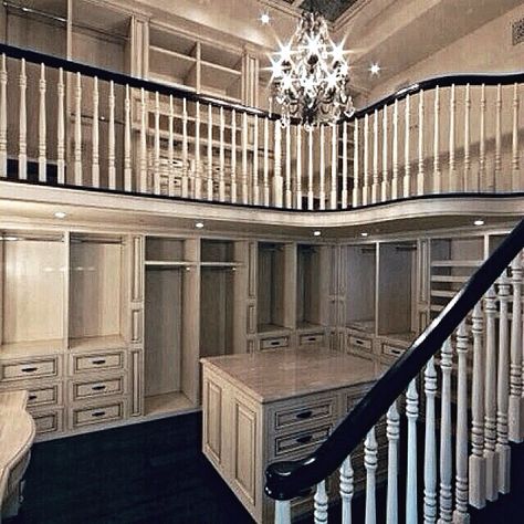 Two-Story Closet Two Story Closet, 2 Story Closet, Amazing Closets, Dream Closets, Barbie Dream House, Master Closet, House Goals, Closet Bedroom, Closet Design