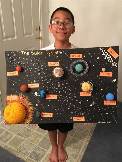 Solar System Projects For Kids, Solar System For Kids, Solar System Projects, Cardboard Diy, Solar System Crafts, Science Projects For Kids, The Solar System, Science Fair, Paper Crafts Diy Kids