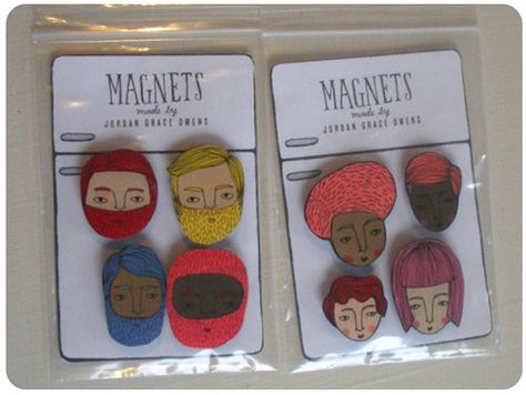 magnet packaging by jordangrace - it's a refrigerator Ref Magnet Packaging Ideas, Fridge Magnet Packaging, Magnet Packaging Ideas, Magnet Packaging, Vintage Magnets, Marble Magnets, Photo Crafts, Clay Products, Shirt Packaging