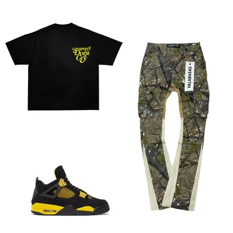 Jordans yellow outfit inspo Jordan 4s Outfits Men, Jordan Thunder 4 Outfit, Black And Yellow Jordan 4s Outfit, Yellow Thunder Outfit, Thunder 4s Jordans Outfit Yellow, Yellow Thunder 4s Outfit, Jordan 4 Yellow Thunder Outfit, Thunder 4s Jordans Outfit, Yellow Thunder 4s Jordans Outfit