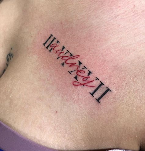 Roman Script Tattoo, Side Tat, Roman Tattoo, Roman Letters, Script Tattoo, Roman Fonts, Tattoo Script, New Tattoo, Minimalist Tattoo