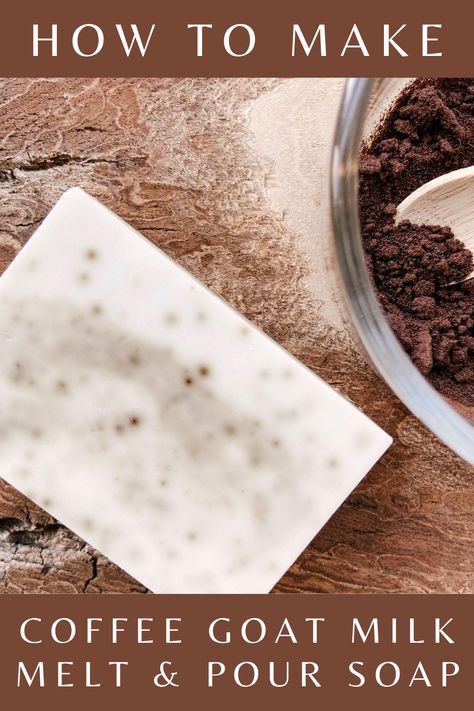 If you are looking to get into soap making, look no further than this easy recipe for homemade coffee goat milk soap. Whether you enjoy the smell of coffee, looking for a great gift idea, or someone who just loves coffee this is the recipe you are looking for. Plus, it’s truly one of my all-time favorites since both coffee and goat’s milk soap are so amazing for the skin! Bath Soap Homemade, Beginner Soap Recipes, Making Goat Milk Soap, Coffee Soap Recipe, Goat Milk Soap Recipe, Milk Soap Recipe, Homemade Goat Milk Soap, Lotion Bars Diy, Goat Milk Bath