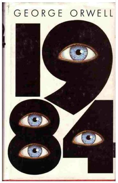 Graphic Design Magazine, George Orwell 1984, 강아지 그림, Book Jacket, George Orwell, Book Cover Art, Cool Stuff, Design Graphique, Book Cover Design