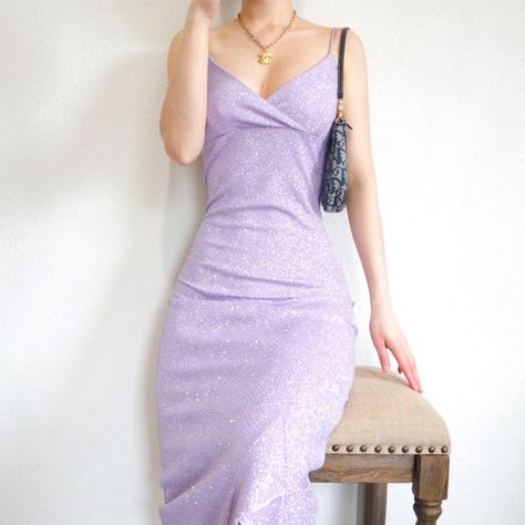 Look what I just found on Depop 🙌 https://depop.app.link/zsxRhNtqvgb Retro Muse, Glitter Gown, Gown Prom, Purple Glitter, 90s Vintage, Light Purple, Prom Dress, Homecoming, Nice Dresses