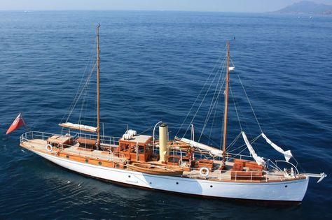 Steam Yacht, Charter Yacht, Yatch Boat, Explorer Yacht, Classic Sailing, Classic Wooden Boats, Row Boats, Classic Boat, Classic Yachts