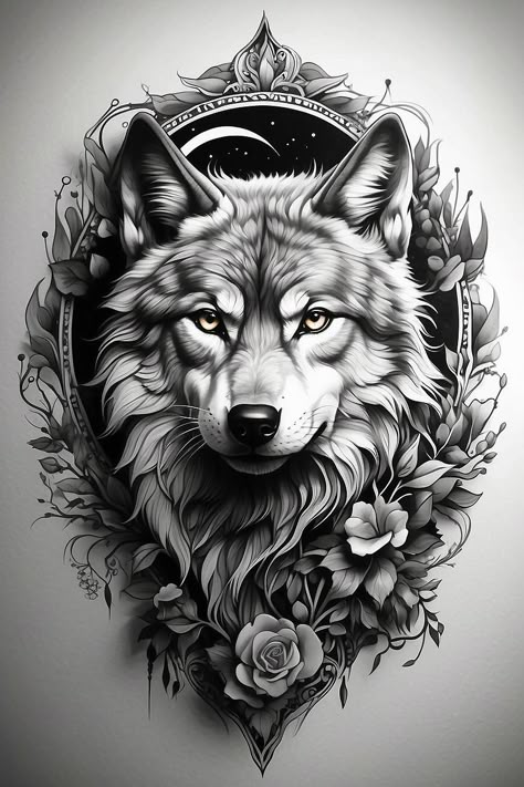 Tattoo Designs Drawings - Tattoo Designs Realistic - Tattoo Designs Man - Tattoo Designs Women - Tattoo Designs Dark  #TattooDesigns #TattooDrawings Female Wolf Tattoo, Realistic Wolf Tattoo Design, Viking Wolf Tattoo Design, Wolf Tattoo For Women, Tattoo Designs Dark, Tattoo Designs Realistic, Wolf Eye Tattoo, Forever Tattoos, Tattoo Designs Women