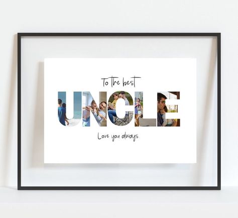 Christmas Gifts For Uncles, Gift For Uncle, Personalised Family Print, Christmas Gift For Him, Grandfather Gifts, Grandad Gift, Gifts For Aunt, Gifts For Uncle, Uncle Gifts