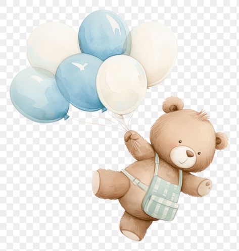 Teddy Bear Balloon, Teddy Bear Air Balloon, Teddy Bear Png, Teddy Bear White Background, Teddy Bear With Balloons Drawing, Teddy Bear With Balloons Wallpaper, Bear With Balloons Clipart, Baby Boy Balloons, Flying Balloon