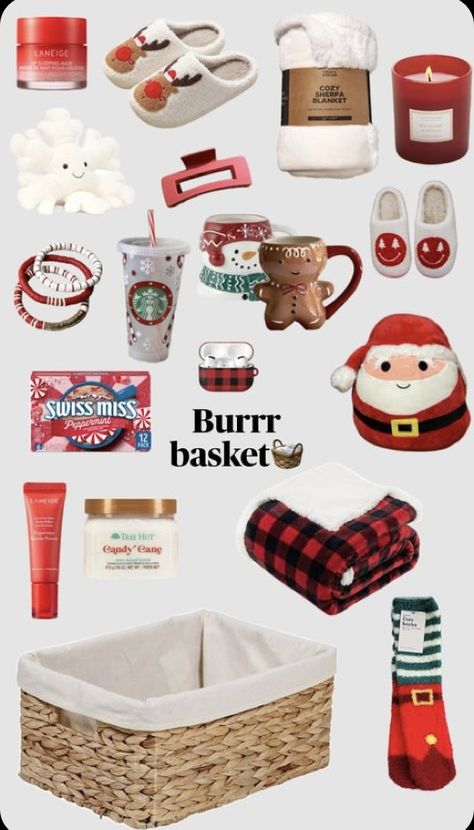 Winter Basket, Winter Gift Basket, Making A Gift Basket, Girly Christmas Gifts, Cute Christmas Ideas, Best Gift Baskets, Holiday Baskets, Christmas Bucket, Christmas Dreaming