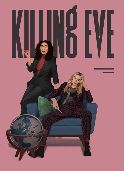 Killing Eve Poster, Eve Poster, Spy Shows, The Famous Five, Series Poster, Killing Eve, Jodie Comer, Collage Poster, New Poster