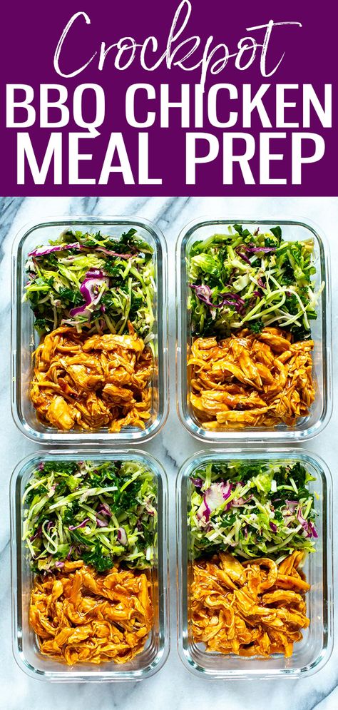 Crockpot Meal Prep, Crockpot Bbq Chicken, Pulled Chicken Sandwiches, Bbq Chicken Crockpot, Best Meal Prep, Low Carb Meal, Chicken Sandwiches, Pulled Chicken, Chicken Meal Prep