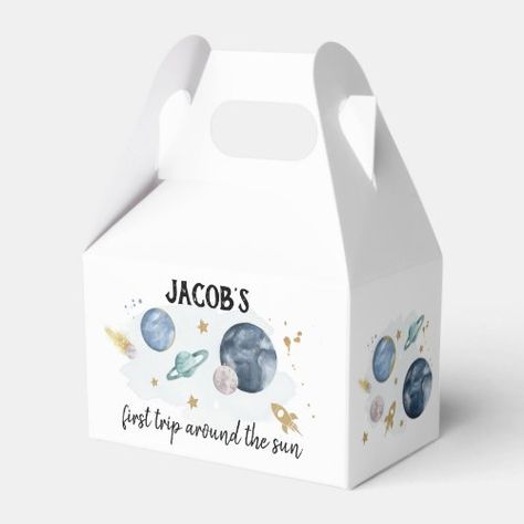 Outer Space Planets Boy Galaxy First Trip Birthday for $3.30 - Birthday Favor 30th Birthday Favors, Visual Search Tool, Outer Space Birthday Party, Outer Space Planets, Favor Boxes Birthday, Outer Space Birthday, Space Birthday Party, 30 Birthday, Birthday Cheers