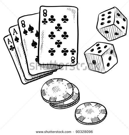 Poker Card Drawings Objects Sketch, Tattoo Line, Gambling Machines, Western Tattoos, Gambling Cake, Michael Johnson, Gambling Tattoo, Gambling Party, Doodle Style