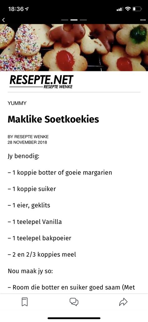 Maklike Soetkoekies Resep, Koeksister Recipe South Africa, Butter Cookie Recipe Easy, African Dessert, Amazing Chocolate Cake Recipe, Lunchbox Treats, Cookie Recipes Homemade, Butter Cookies Recipe, Easy Sugar Cookies