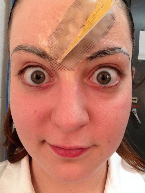 Crazy face scar wax edge concealment activate! Process 10/17 Scar On Forehead, Face Scar, Scar Wax, Crazy Face, Wax, 10 Things