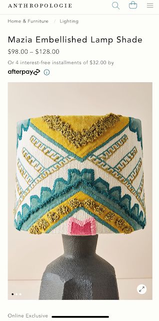 DIY Anthropologie Inspired Tasseled Lamp Shade Anthropologie Lamp, Anthropologie Diy, Diy Lamp Makeover, Diy Anthropologie, Bohemian Lamp, Colorful Lamp Shades, Creative Lamp Shades, Boho Lamp, Make A Lamp