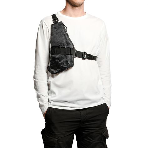 Streetwear Photoshoot, Duct Tape Wallet, The Guard, Chest Rig, Black Exterior, Zipper Pulls, Everyday Carry, Tactical Gear, Classic Collection