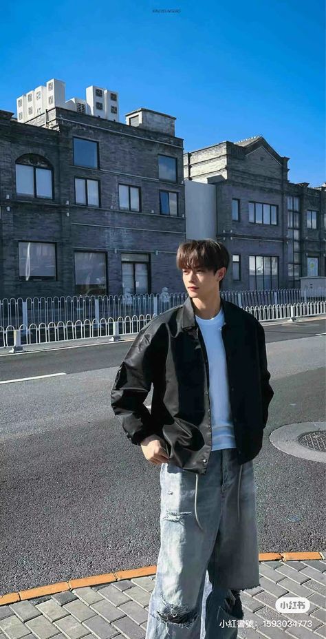 Asian Aesthetic Outfits, Bf Fits, Korean Men Fashion, Korean Street Fashion Men, Ulzzang Outfit, Asian Streetwear, Rapper Style, Streetwear Korean, Guy Fits