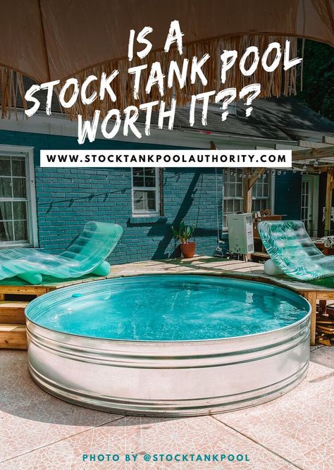 We get asked so often about how much a stock tank pool costs. And the truth is there isn’t a simple answer. If you were to get your stock tank pool installed by a professional, you would have a set cost that would include all the parts, the stock tank, the delivery, and the installation. I’m sure if you are here you are wanting to know how much it would cost for you to DIY your stock tank pool on your own! Stock Tank Hot Tub, Stock Tank Pools, Stock Tank Swimming Pool, Tank Swimming Pool, Cowboy Pool, Stock Pools, Tank Pools, Diy Stock Tank, Stock Tank Pool Diy